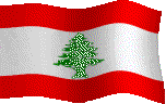 Lebanese waving flag